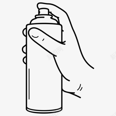 手持喷雾罐喷雾罐喷雾瓶图标图标