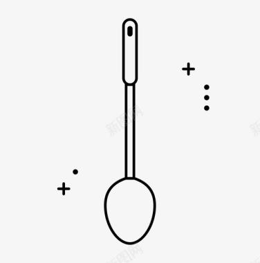 勺子厨房用具工具图标图标
