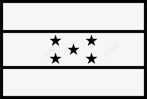 洪都拉斯国旗国家世界图标图标