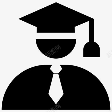 毕业典礼学位毕业图标图标