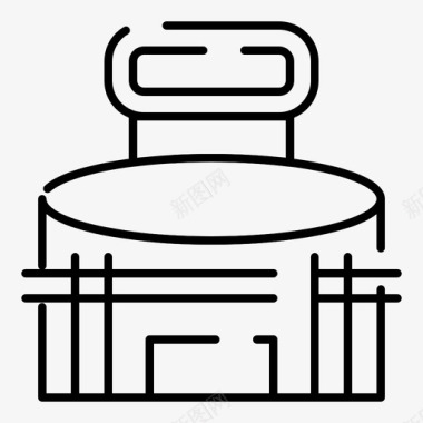 建筑外部游戏图标图标