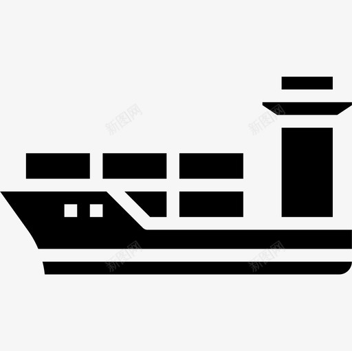 货船运输93填充图标svg_新图网 https://ixintu.com 填充 货船 运输