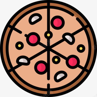 披萨夜派对16原色图标图标