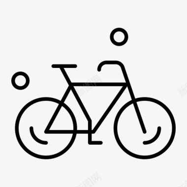 自行车弹簧弹簧普通线图标图标