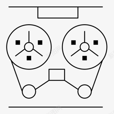 音频播放器录音机图标图标