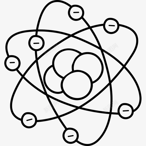 Atom返校57岁黑人图标svg_新图网 https://ixintu.com Atom 返校57岁 黑人