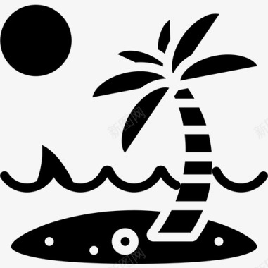 棕榈树海盗生活2填充图标图标