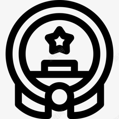 徽章中国29直线形图标图标