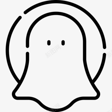 Ghost社交媒体80直系图标图标