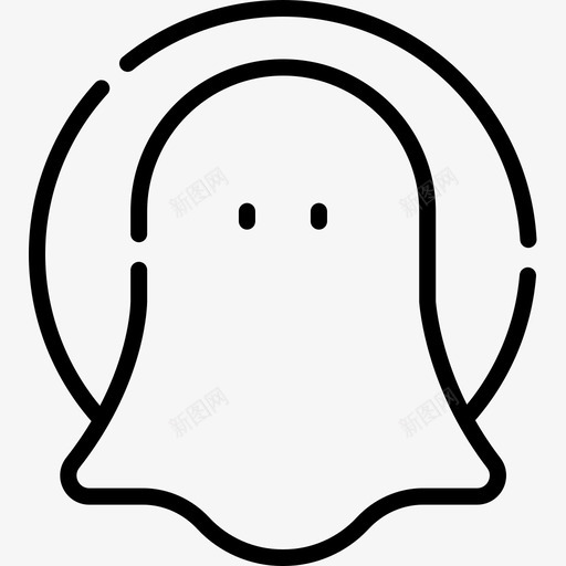 Ghost社交媒体80直系图标svg_新图网 https://ixintu.com Ghost 媒体 直系 社交