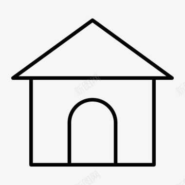 建筑水管房子图标图标