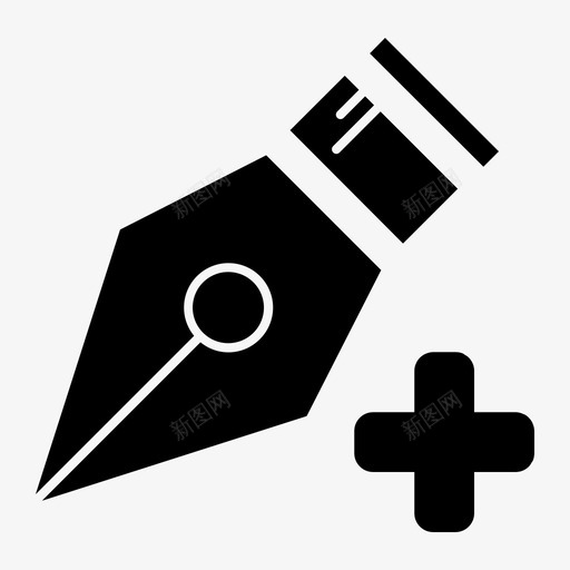 钢笔工具加钢笔工具图标svg_新图网 https://ixintu.com 工具 设计 钢笔