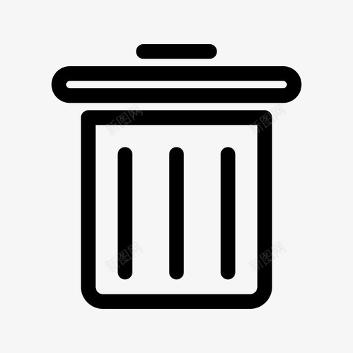 基本用户界面移动应用垃圾箱图标svg_新图网 https://ixintu.com 垃圾箱 基本 应用 用户界面 移动