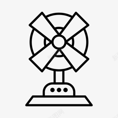 电气风扇家用图标图标