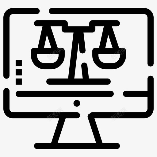 数字计算机屏幕图标svg_新图网 https://ixintu.com 声音 屏幕 技术 数字 法律 法律在线 研究 粗体 虚线 计算机