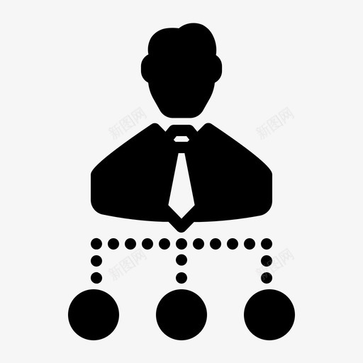 领导层级经理图标svg_新图网 https://ixintu.com 业务 办公室 层级 标志 标志符 符号 经理 结构 领导