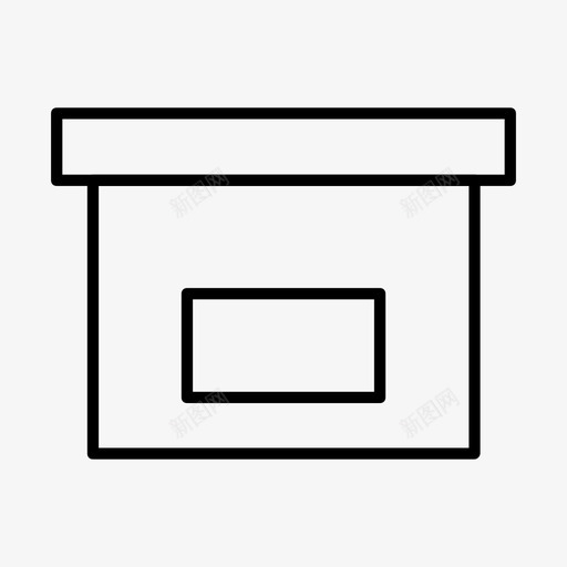 箱子纸板集装箱图标svg_新图网 https://ixintu.com 交货 包装 箱子 纸板 集装箱