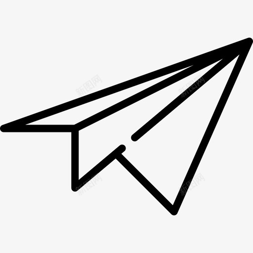 纸飞机新闻和期刊6线性图标svg_新图网 https://ixintu.com 新闻 期刊 线性 飞机