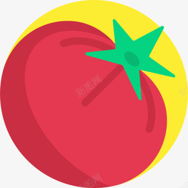 西红柿杂货店19平坦图标图标