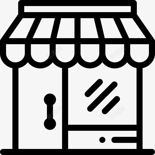 商店网上购物40线性图标svg_新图网 https://ixintu.com 商店 线性 网上购物