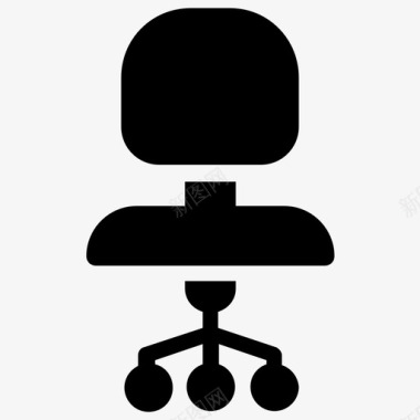 办公椅家具旋转椅图标图标