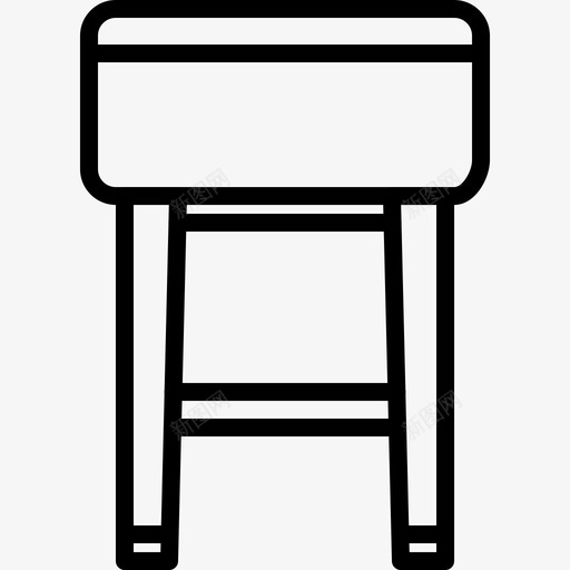 椅子装饰家具图标svg_新图网 https://ixintu.com 室内 家具 家居 椅子 装饰