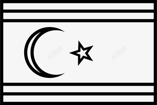 北塞浦路斯国旗国家北塞浦路斯图标图标