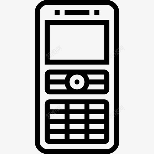 手机电子设备12线性图标svg_新图网 https://ixintu.com 手机 电子设备 线性
