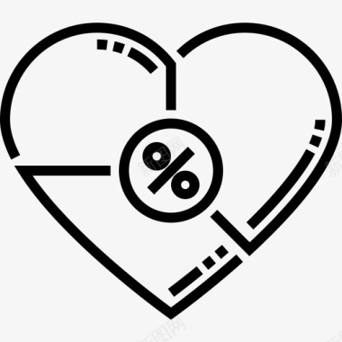 心脏生物工程8线性图标图标