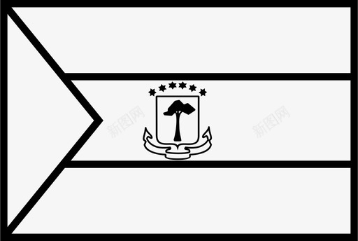 赤道几内亚国旗图标图标