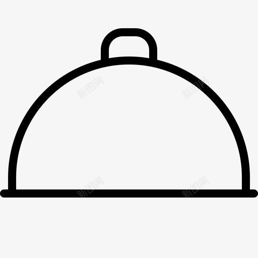 cloche封面食物图标svg_新图网 https://ixintu.com cloche 厨房 封面 服务 食物 餐厅