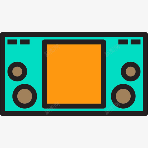 游戏设备和技术7线性颜色图标svg_新图网 https://ixintu.com 技术 游戏 线性 设备 颜色