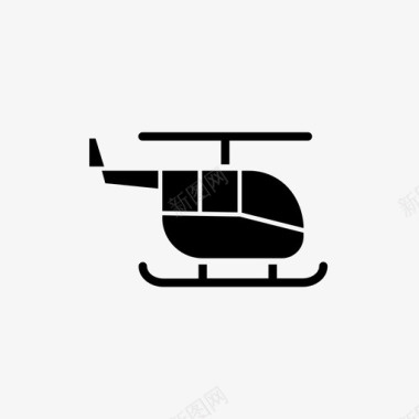 直升机飞机直升机场图标图标