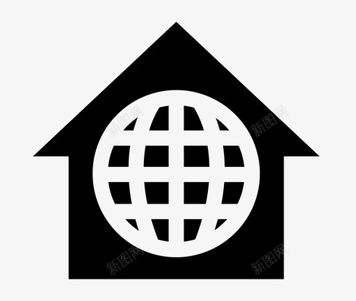 全球接入联系人数字图标svg_新图网 https://ixintu.com 全球 家庭 技术 接入 数字 智能家居 联系人