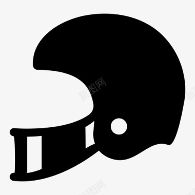 橄榄球头盔足球头盔运动图标图标