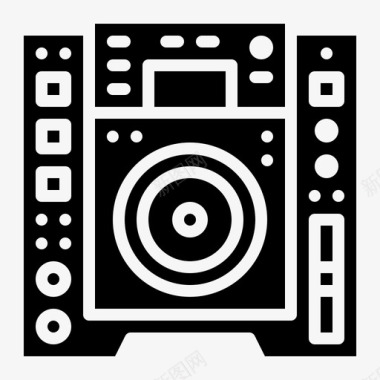 dj播放器音频音乐图标图标