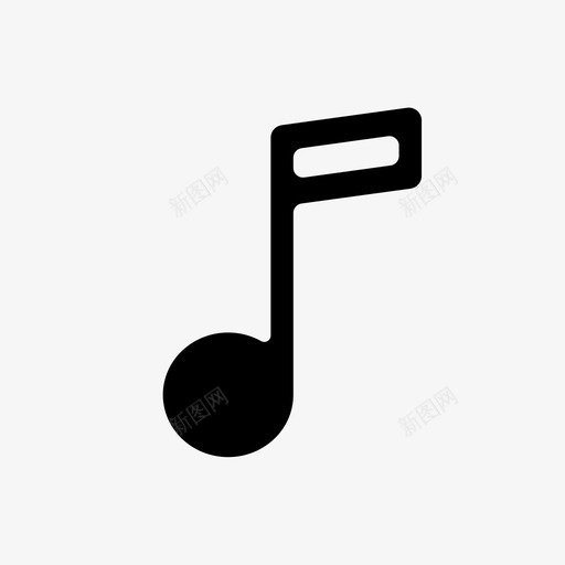 音乐节拍音符图标svg_新图网 https://ixintu.com 声音 歌曲 节拍 音乐 音符
