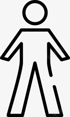 人身体男人和女人图标图标