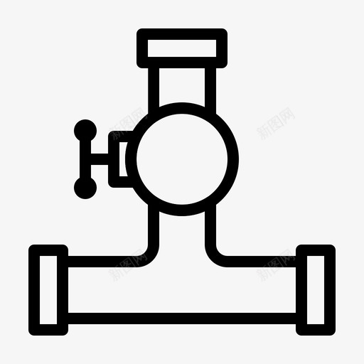 给排水建筑人工图标svg_新图网 https://ixintu.com 人工 建筑 管道 线条 给排水 虹吸管