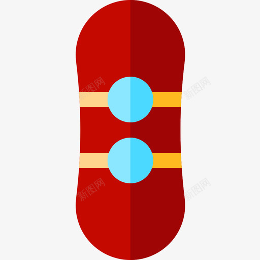 滑雪板冬季旅行平板图标svg_新图网 https://ixintu.com 冬季旅行 平板 滑雪板