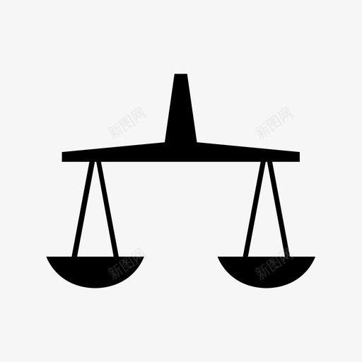 平衡公正法律图标svg_新图网 https://ixintu.com 体重 公正 平衡 度量 法律