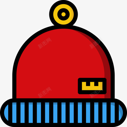 针织帽子娱乐49线性颜色图标svg_新图网 https://ixintu.com 娱乐49 线性颜色 针织帽子