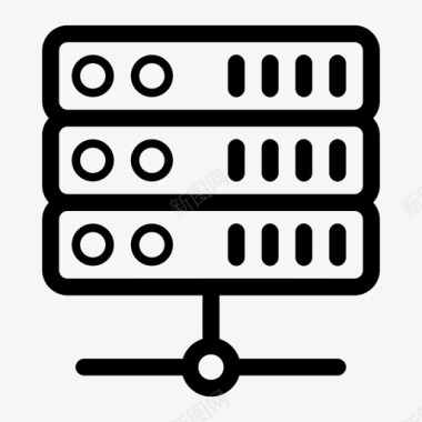 服务器数据中心框架图标图标