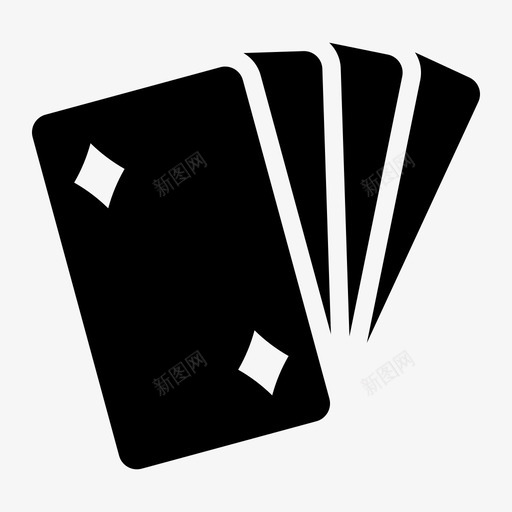 钻石卡片赌场图标svg_新图网 https://ixintu.com 卡片 扑克 赌博 赌场 钻石