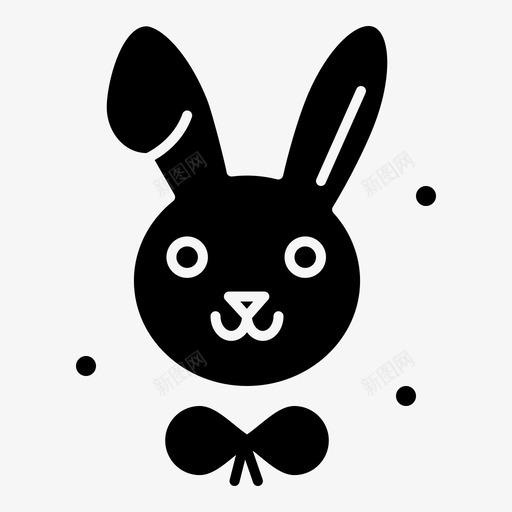 兔子复活节春天季节标志图标svg_新图网 https://ixintu.com 兔子 复活节 季节 春天 标志