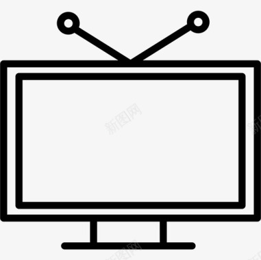 电视广告18线性图标图标