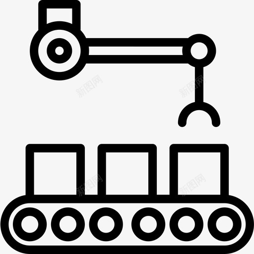 工业9直线输送机图标svg_新图网 https://ixintu.com 工业 直线 输送机