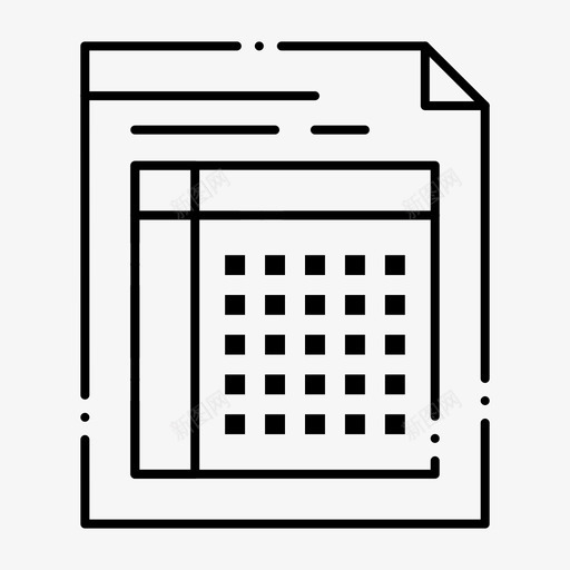 审计账单文件图标svg_新图网 https://ixintu.com 审计 文件 网络界面feb集合v5 表格 账单