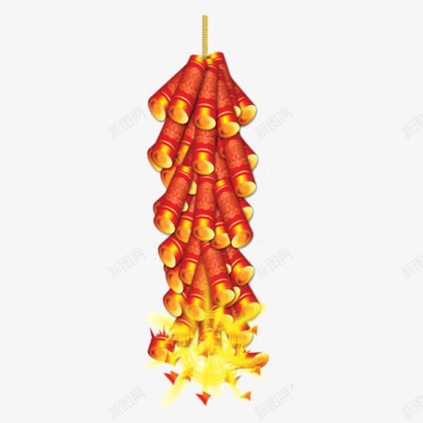 点燃的爆竹psd免抠素材_新图网 https://ixintu.com 爆竹 爆竹图片 爆竹素材 节日爆竹