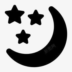 moo星星月亮符号图标高清图片